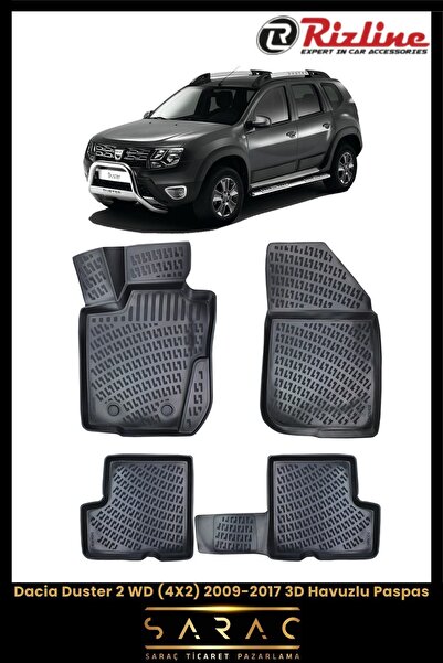 Rizline Dacia Duster 4x2 2016 Model 3d Havuzlu Paspas