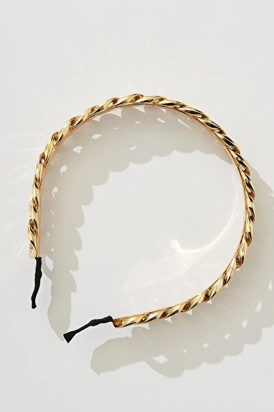 New Obsessions Shelley Metal Chain Detailed Women's Crown Hair Accessory