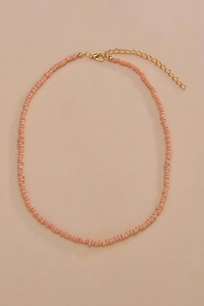New Obsessions Bead Detailed Sand Necklace