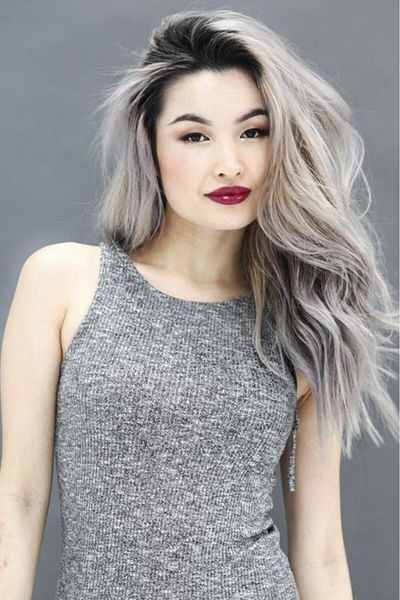 New Obsessions Synthetic Snap Hair 2 Pieces Gray