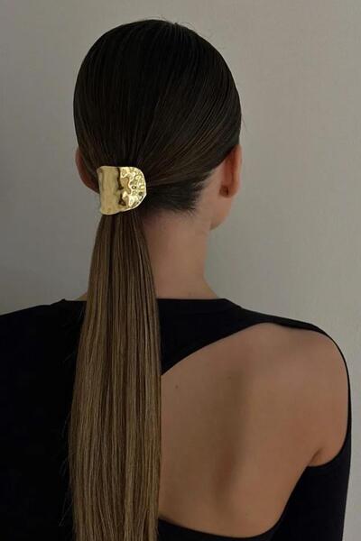 New Obsessions Oțel ondulat cu coadă de cal înaltă pentru clemă de păr