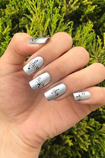 Flash Tattoos® Nota Tırnak Dövmesi - Tırnak Tattoo - Nail Art - Tırnak Sticker