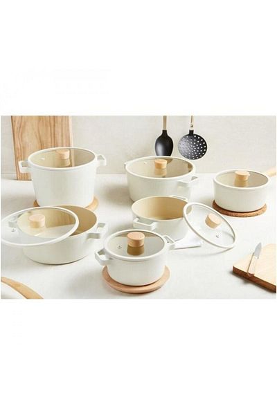 NEOFLAM Fika Aluminum Cast Sauce Pot with Glass Lid 18 Cm