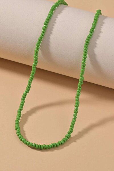 New Obsessions Bead Detailed Sand Necklace