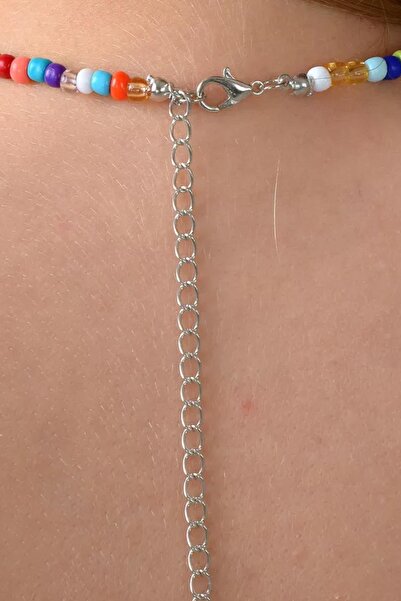 New Obsessions Bead Detailed Sand Necklace