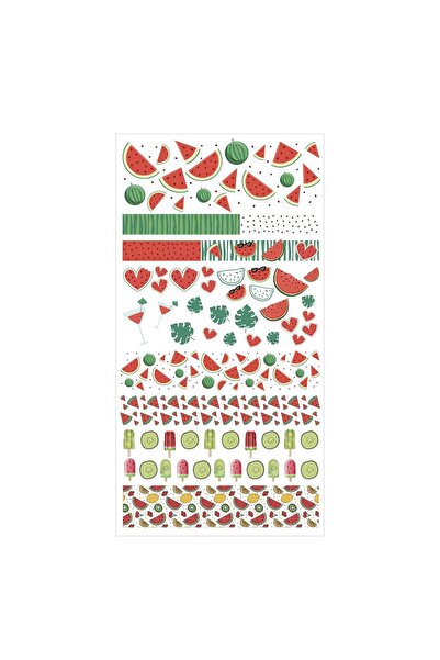 Flash Tattoos® Karpuz Tırnak Dövmesi