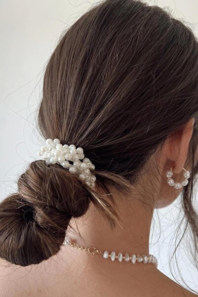 New Obsessions Set of 2 Pearl Rubber Buckles