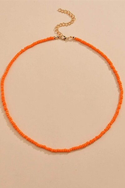 New Obsessions Bead Detailed Sand Necklace