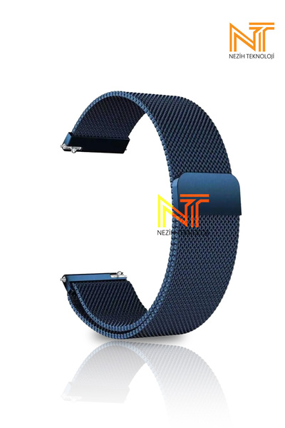 Nezih Case Huawei Watch Gt2 Gt3 42mm Uyumlu 20mm Örgü Metal Hasır Kordon
