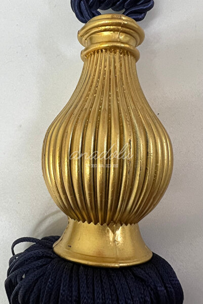 GLOMAR Gold Kuka Синій стеля - Розкішний карниз Braçol, кріплення для штор, одна штука