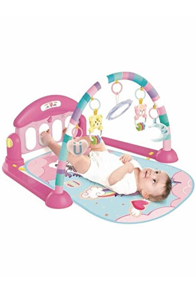 Babies Jimnastik Merkezi Aynalı Ve Çıngıraklı Zeka Geliştirici Piyanolu Bebek Oyun Halısı