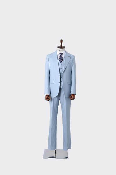 Kadir Büyükkaya Klasszikus mellényes férfi öltöny - Slim Fit Cut-kaw1030s