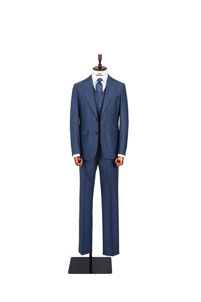 Kadir Büyükkaya Stylish and Comfortable Men's Suit with Vest - Slim Fit Viscose Blend-Kaw1029S