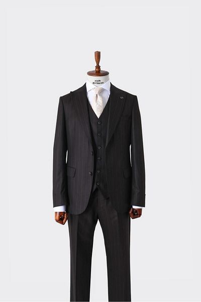 Kadir Büyükkaya Men's Slim Fit Viscose Suit - with Vest and Comfortable - Kaw1024S