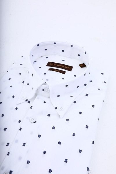 Kadir Büyükkaya Stylish and Comfortable Collar Buttoned Slim Fit Men's Shirt-Kaw4628S