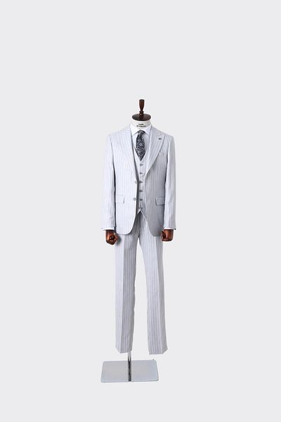 Kadir Büyükkaya Stylish and Comfortable Men's Suit with Vest - Slim Fit Four Seasons Can Be Used-Kaw1038S