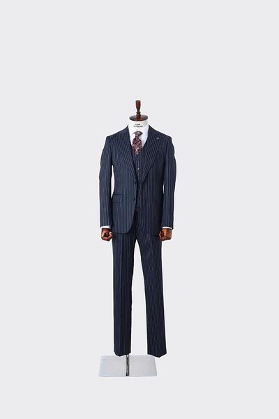 Kadir Büyükkaya Slim Fit Men's Suit with Vest - Four Seasons Useable Modern Cut-Kaw1023S