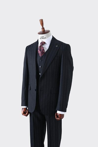 Kadir Büyükkaya Men's Slim Fit Viscose Suit - with Vest and Comfortable - Kaw1024S