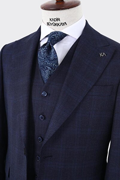 Kadir Büyükkaya Günlük Ve Ofis Kullanımı Için Yelekli Erkek Takım Elbise - Modern Kesim-kaw1008s