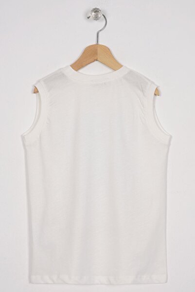 zepkids Μπλουζάκι για αγόρι - Sunset Printed, Χρώμα εκρού, Μηδενικό μανίκι