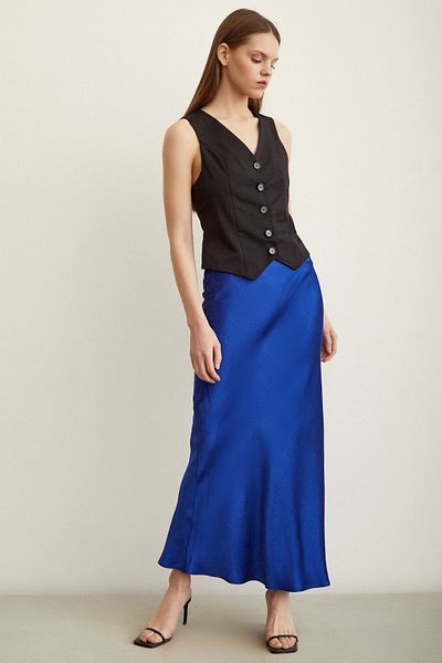Never more Bias Satin Skirt