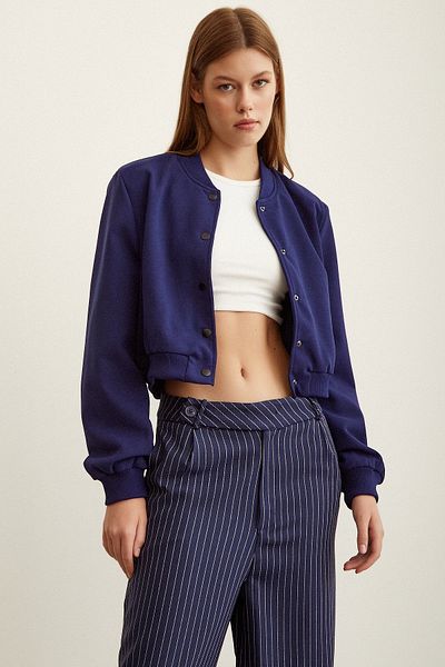 Never more Snap Fastener Lined Coat
