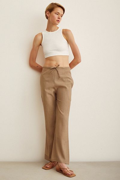 Never more High Waist Trousers with Elastic Waist
