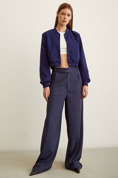 Never more Snap Fastener Lined Coat