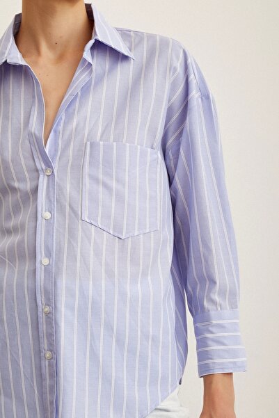 Never more Striped Poplin Shirt