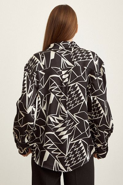 Never more Burümcük Embossed Patterned Shirt