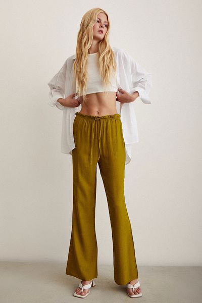 Never more High Waist Trousers with Elastic Waist