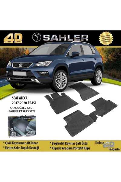 Sahler Seat Ateca 2017+ / Cupra Ateca 2018+ Uyumlu Araca Özel 4.5D Havuzlu Ot...