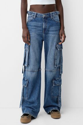 Bershka Cok cepli kargo jean Fiyat Yorumlar Trendyol