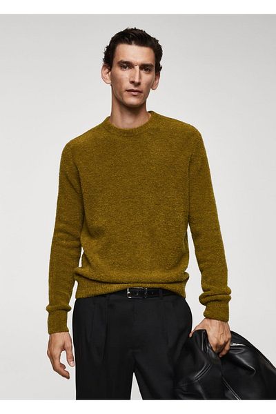 MANGO Man Pulover Tricotaj Boucle