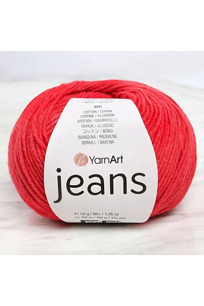 Yarnart Red Jeans Rope - Hand Knitted Detailed, Model 26