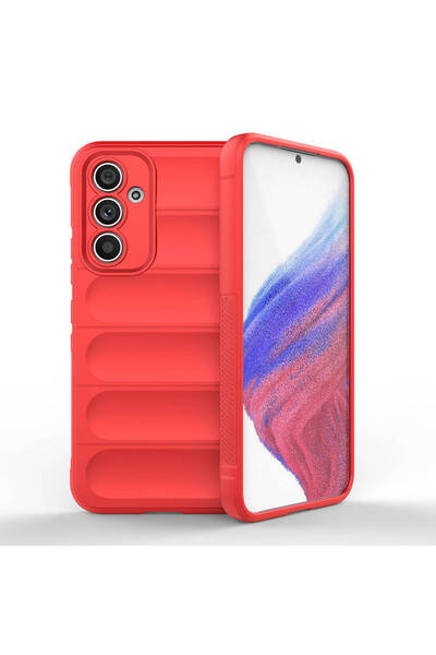 AQUA AKSESUAR Samsung Galaxy A54 Uyumlu Elden Kaymayan Kamera Korumalı Oyuk K...