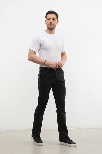 Bluewhite Men's Black Distressed Jeans