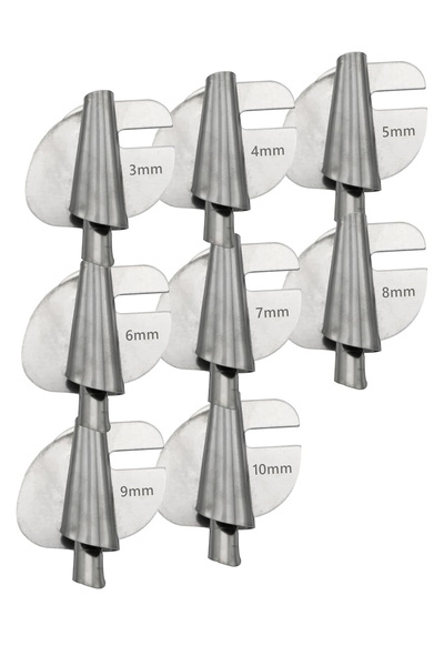 hodbehod Sanayi Düz Dikiş Makinası Plaka Üstü Kenar Kıvırma Aparatı 8 li Set