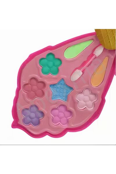 Apexma 2-layer Rideable Ice Cream Shaped Makeup Set for Girls - Educational Beauty Toy