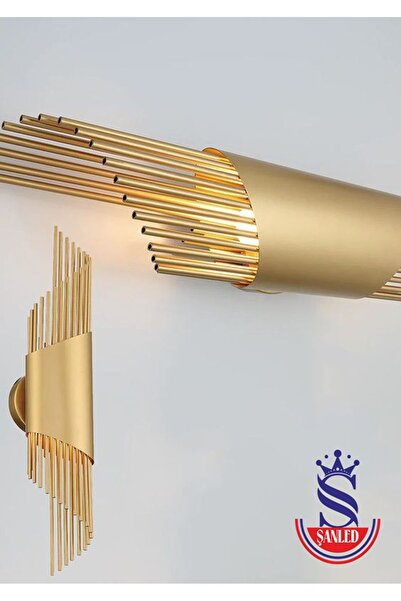 Genel Markalar Sarkıt Modeli Metal Çift Yönlü Beyaz-günışığı-amber Gold Duvar Aydınlatma Aplik
