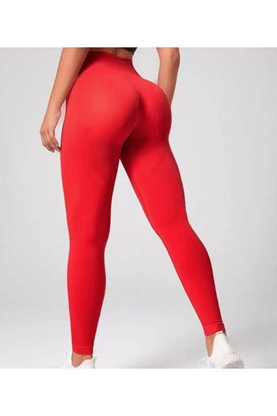 defada High Waist and Back Gathered Seamless Leggings