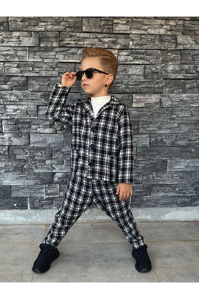 barin kids طقم جاكيت وبنطلون مكون من قطعتين للأطفال