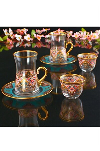 Paşabahçe 18 PRC HANDLE CAY TK.TRN EVLA 3MM VRK GOLD