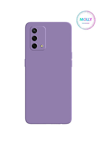 Molly Oppo A74 İçin Lila Liquid İçi Kadife Silikon Kılıf