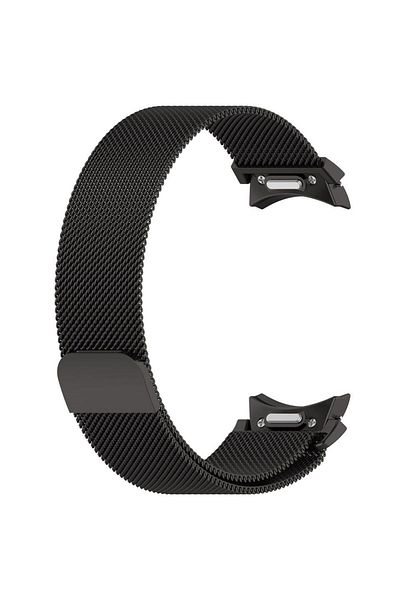 Nezih Case ساعة Galaxy Watch 4/5/6/7 Classic/Pro - متوافقة مع حزام معدني من الخيزران مقاس 40/44 ملم