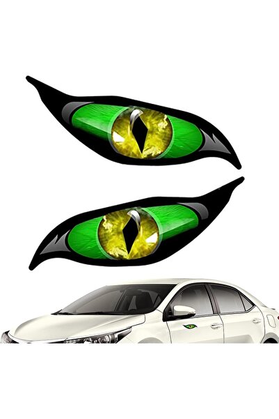 BENİMSER REKLAM Canavar Bakan Göz Far, Kaput, Tampon, Araba, Motorsiklet, Kas...