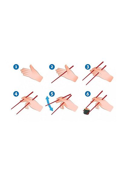 Ardinyo Practical 5-Pack Patterned Bamboo Chopsticks - Chopsticks 5 Pairs