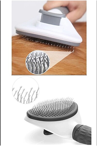 Ardinyo Automatic Pets Brush with Keys - Cat Dog Hair Collector Comb