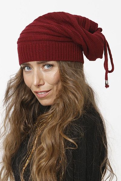 Vemod Knitwear Knitted Beanie Neck Collar - Claret Red