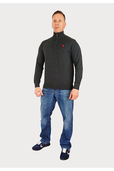 U.S. Polo Assn. Pullover – Pullover mit halbem Reißverschluss